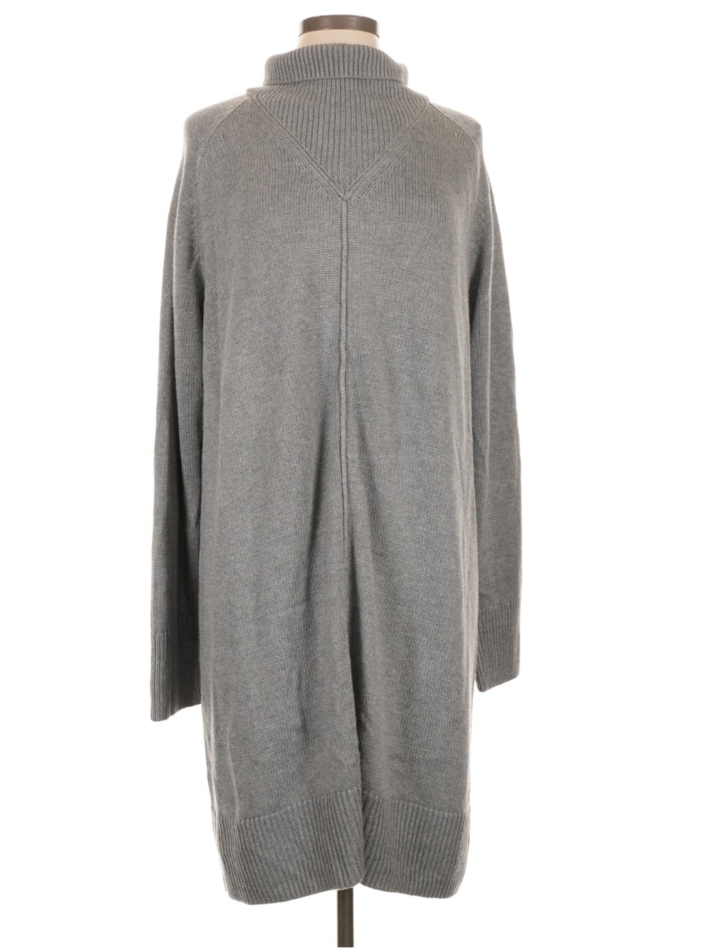 zuda Grey Cowl Neck Longline Sweater